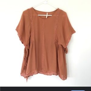 Zara Boho sleeveless tie on sides top
